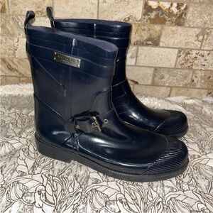 Coach Dark Blue Rain Boots